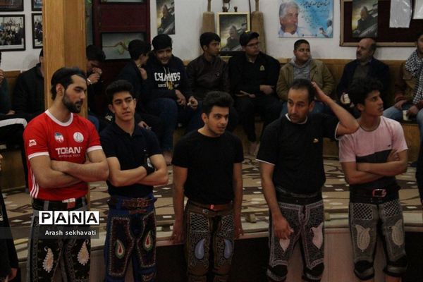 مراسم سالگرد پهلوان تختی در محل زورخانه مالک اشتر بیرجند