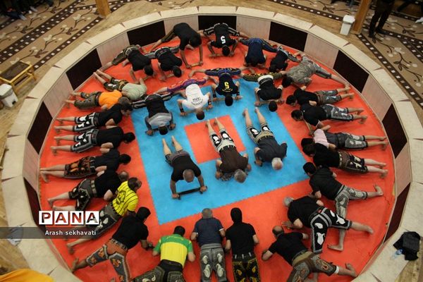 مراسم سالگرد پهلوان تختی در محل زورخانه مالک اشتر بیرجند