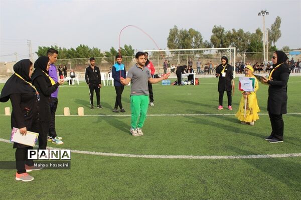 دومین المپیاد ورزش روستایی شهرستان بوشهر در رشته های طناب زنی و دارت برادران