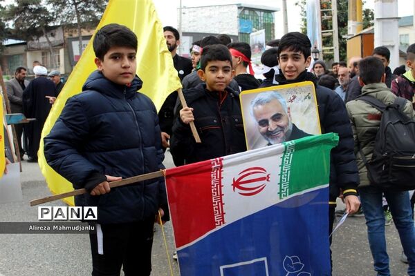 تجمع مردم گلوگاه به مناسبت بزرگداشت شهید سردار سلیمانی