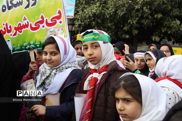 تجمع مردم گلوگاه به مناسبت بزرگداشت شهید سردار سلیمانی