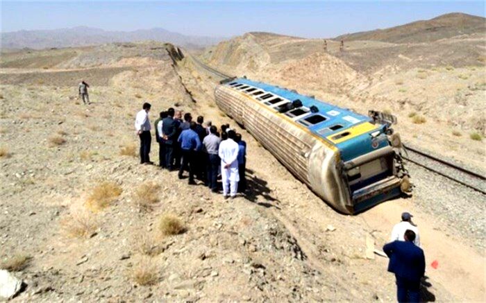 خروج قطار زاهدان تهران از ریل تلفات نداشت