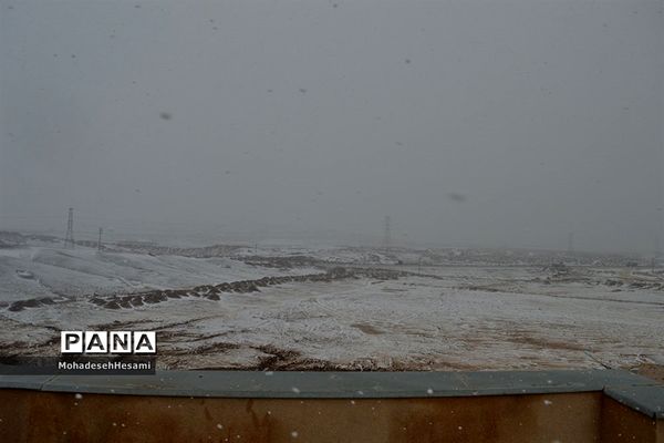 بارش برف در بیرجند