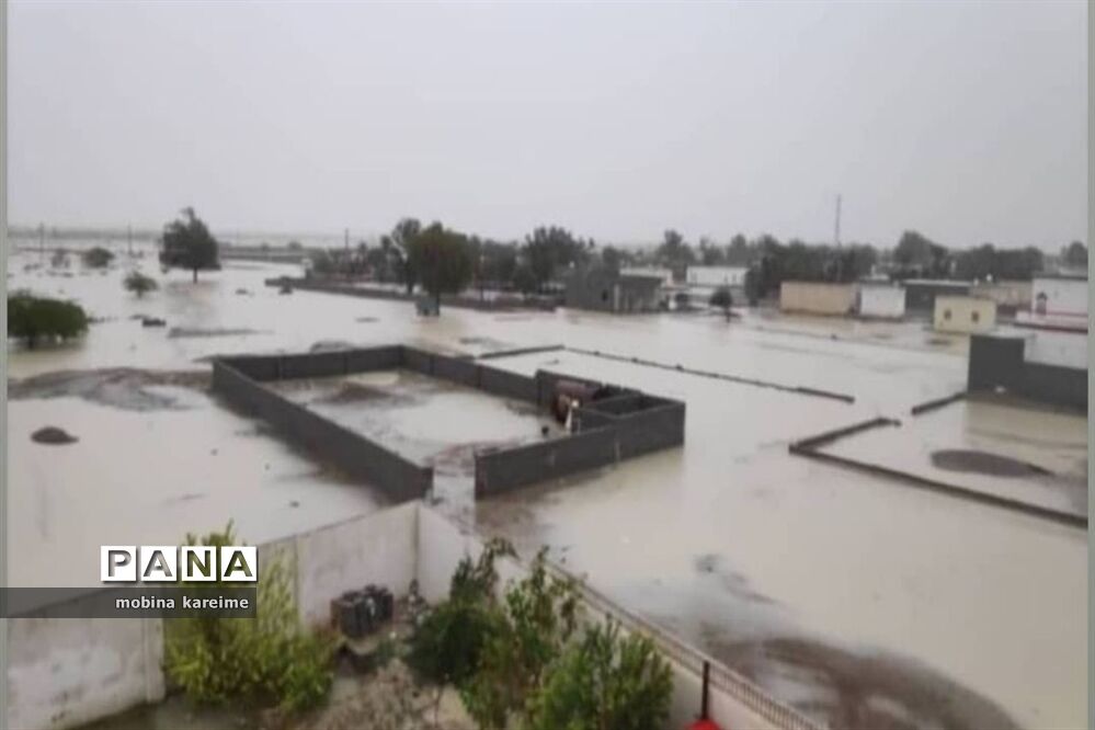 خسارت سنگین سیلاب به جنوب سیستان و بلوچستان