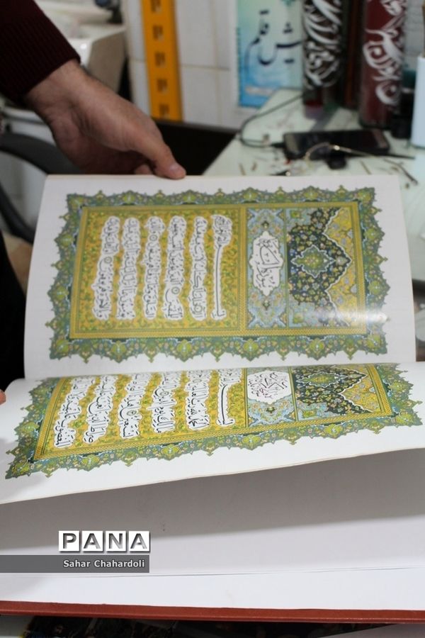 بازدید رئیس سازمان دانش آموزی استان از آتلیه خوشنویسی استاد مرتضی شعبانی