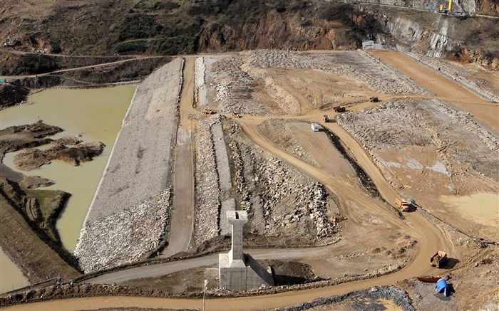 سد «پل‌رود » در شرق گیلان، دومین سد بزرگ مخزنی پس از سد سفید رود