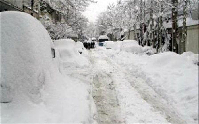 ارتفاع برف در مناطق مرتفع اشنویه به بیش از ۸۰ سانتی‌متر رسید