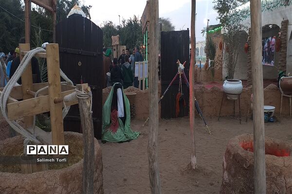 افتتاحیه نمایشگاه بیت الاحزان به‌مناسبت شهادت حضرت فاطمه(س)درشهرستان حمیدیه