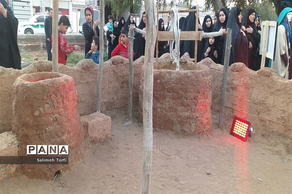 افتتاحیه نمایشگاه بیت الاحزان به‌مناسبت شهادت حضرت فاطمه(س)درشهرستان حمیدیه