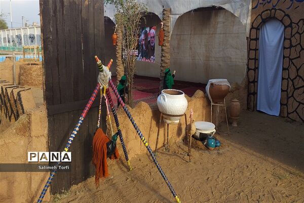 افتتاحیه نمایشگاه بیت الاحزان به‌مناسبت شهادت حضرت فاطمه(س)درشهرستان حمیدیه