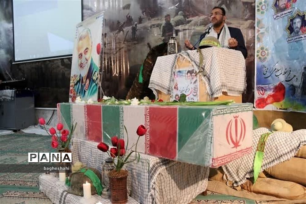 وداع با شهید گمنام دراداره‌کل آموزش و پرورش استان یزد