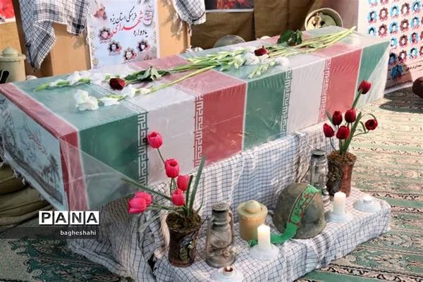 وداع با شهید گمنام دراداره‌کل آموزش و پرورش استان یزد