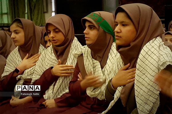 مراسم سوگواری ایام فاطمیه در مدارس چهاردانگه