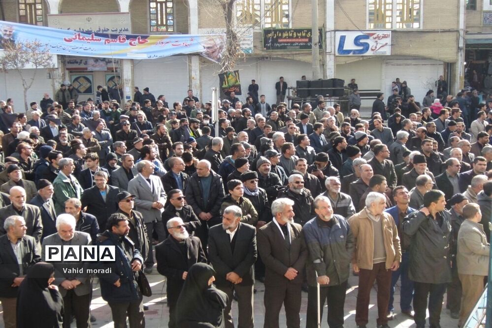 اجتماع بزرگ عزادارن فاطمی در کرمانشاه