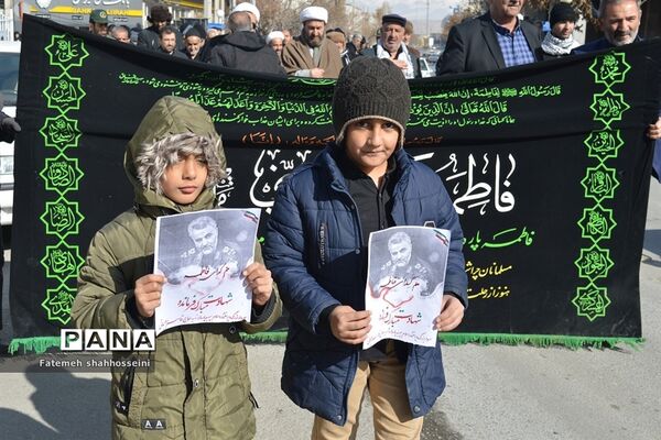 عزاداران فاطمی در شهرستان فیروزکوه