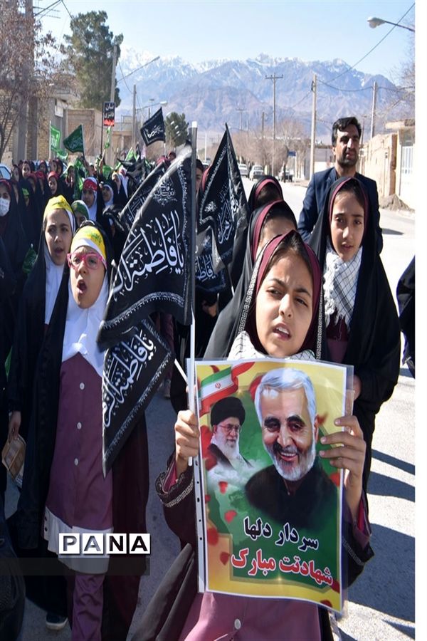 تجمع عزاداران نوگلان فاطمی دربهاباد