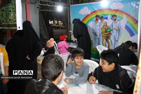 موکب بانوی بی حرم و غرفه نقاشی  فاطمیه در بوشهر