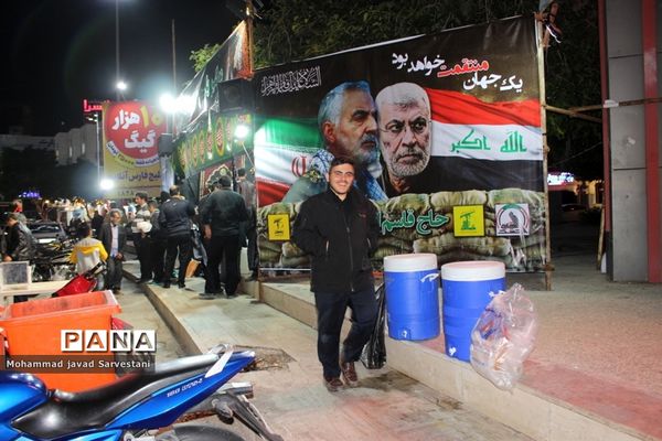 موکب بانوی بی حرم و غرفه نقاشی  فاطمیه در بوشهر