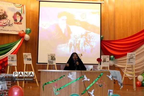 مرضیه هاشمی خبرنگار پرس تی وی در ویژه برنامه «لاله های روشن» قزوین