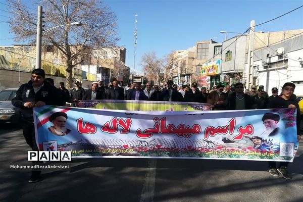 گلباران مزار شهدا در شهرستان ورامین