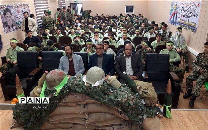 مراسم دهه فجر دبیرستان 15 خرداد منطقه 12
