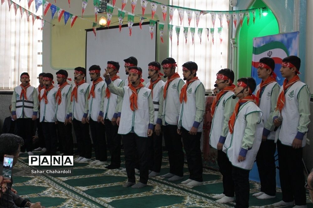 مراسم گرامیداشت پیروزی انقلاب اسلامی و چهلمین روز شهادت سردار سلیمانی با محوریت سازمان دانش آموزی
