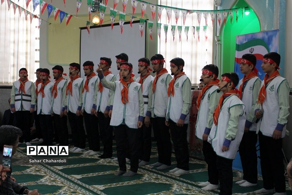 مراسم گرامیداشت پیروزی انقلاب اسلامی و چهلمین روز شهادت سردار سلیمانی با محوریت سازمان دانش آموزی