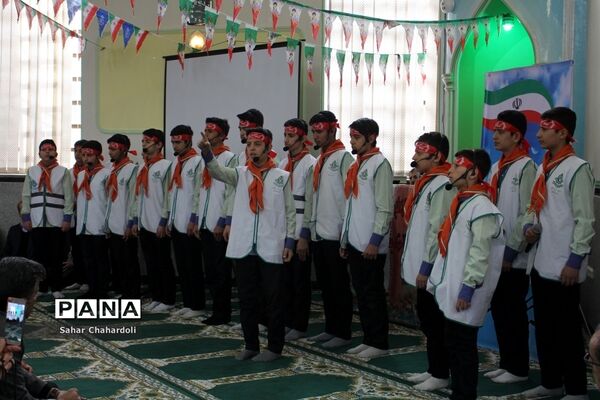 مراسم گرامیداشت پیروزی انقلاب اسلامی و چهلمین روز شهادت سردار سلیمانی با محوریت سازمان دانش آموزی