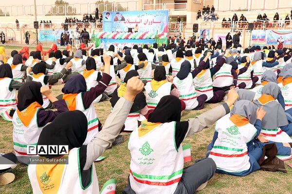 مانور2000نفری یاوران انقلاب نواحی 4گانه اهواز - یک