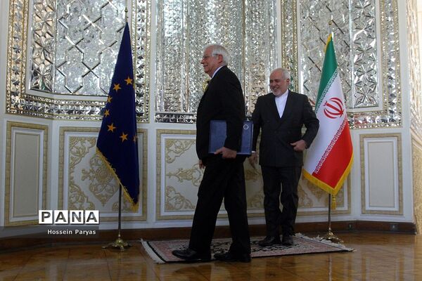 دیدار جوزف بورل هماهنگ کننده عالی سیاست خارجی اتحادیه اروپا با ظریف