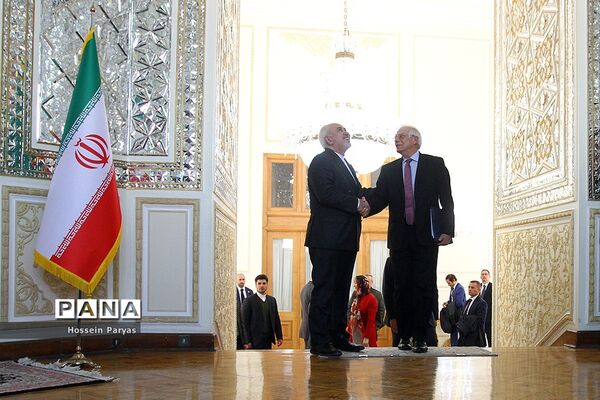 دیدار جوزف بورل هماهنگ کننده عالی سیاست خارجی اتحادیه اروپا با ظریف