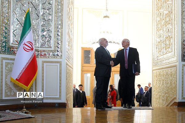 دیدار جوزف بورل هماهنگ کننده عالی سیاست خارجی اتحادیه اروپا با ظریف