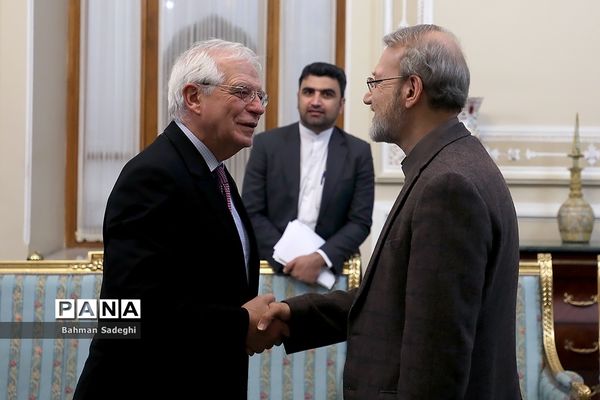 دیدار رئیس مجلس با مسئول سیاست خارجی اتحادیه اروپا