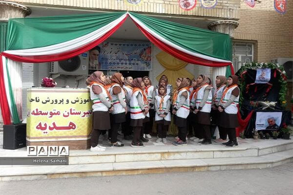 برپایی جشن انقلاب و یادواره شهادت حاج قاسم سلیمانی در ملاشیه اهواز