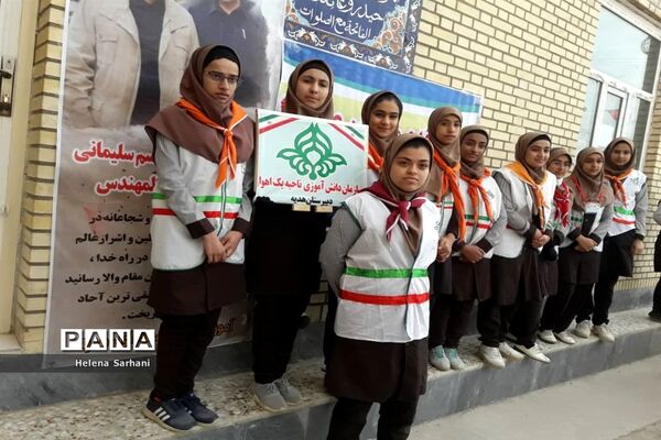 برپایی جشن انقلاب و یادواره شهادت حاج قاسم سلیمانی در ملاشیه اهواز