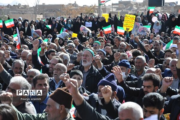 مراسم راهپیمایی ۲۲بهمن در شهرستان خوسف خراسان جنوبی