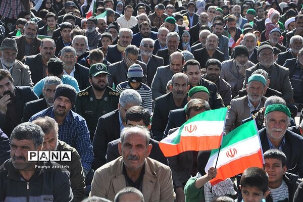 مراسم راهپیمایی ۲۲بهمن در شهرستان خوسف خراسان جنوبی