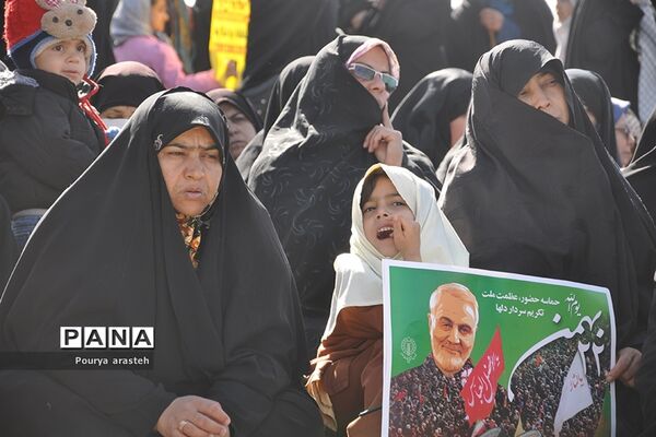 مراسم راهپیمایی ۲۲بهمن در شهرستان خوسف خراسان جنوبی