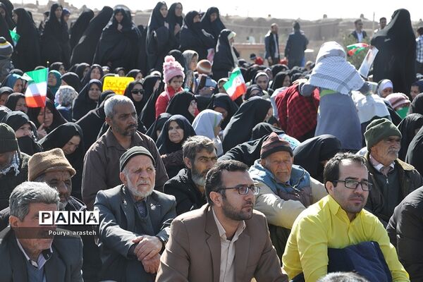 مراسم راهپیمایی ۲۲بهمن در شهرستان خوسف خراسان جنوبی