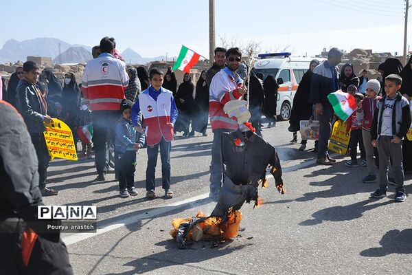 مراسم راهپیمایی ۲۲بهمن در شهرستان خوسف خراسان جنوبی