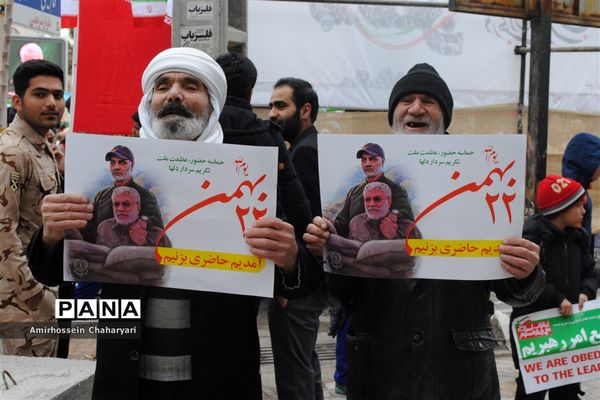 راهپیمایی باشکوه 22 بهمن در تایباد