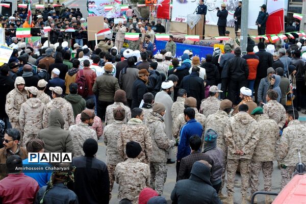 راهپیمایی باشکوه 22 بهمن در تایباد