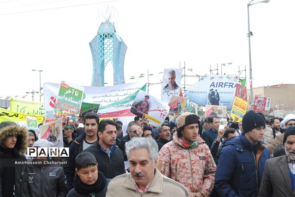 راهپیمایی باشکوه 22 بهمن در تایباد
