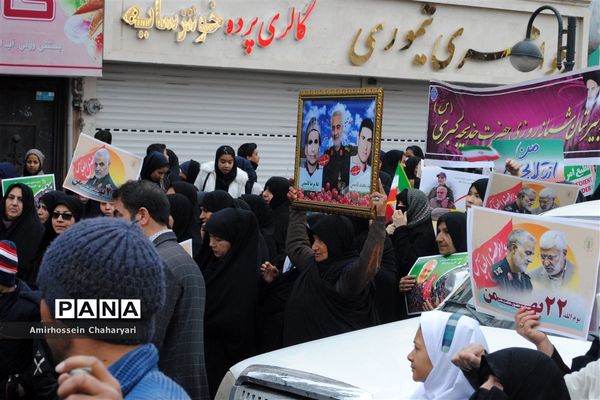 راهپیمایی باشکوه 22 بهمن در تایباد