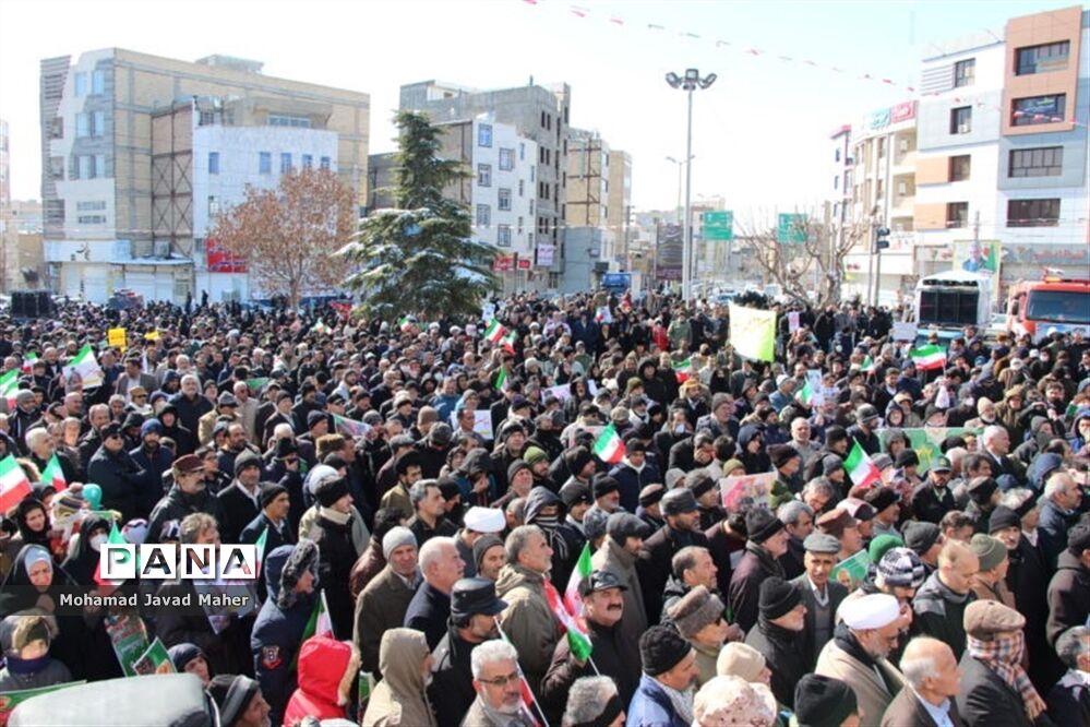 مراسم راهپیمایی 22 بهمن در شهرقدس(2)