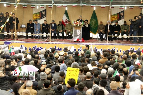 راهپیمایی پرشور 22 بهمن در گلستان