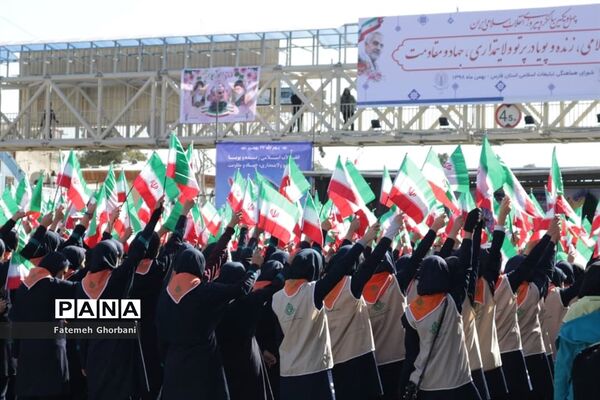 حضور مردم شیراز در راهپیمایی چهل و یکمین سال پیروزی انقلاب اسلامی