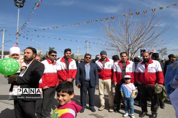 راهپیمایی مردم شهرستان فسا در چهل و یکمین سالروز پیروزی انقلاب اسلامی