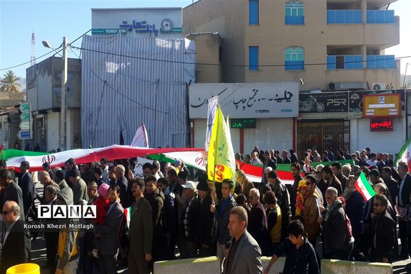 راهپیمایی 22 بهمن و اربعین شهادت حاج قاسم سلیمانی در کازرون