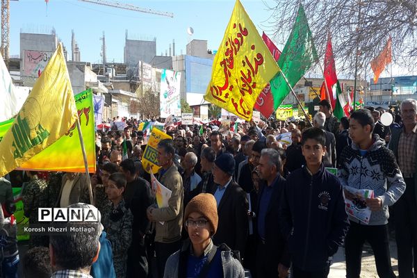 راهپیمایی 22 بهمن و اربعین شهادت حاج قاسم سلیمانی در کازرون